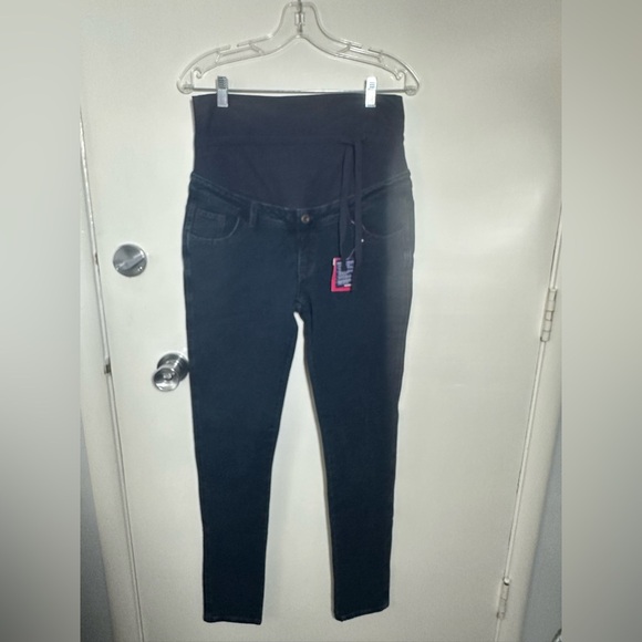 Mamaway maternity Sleek Black High-Waist Skinny Pants size large - Picture 1 of 8